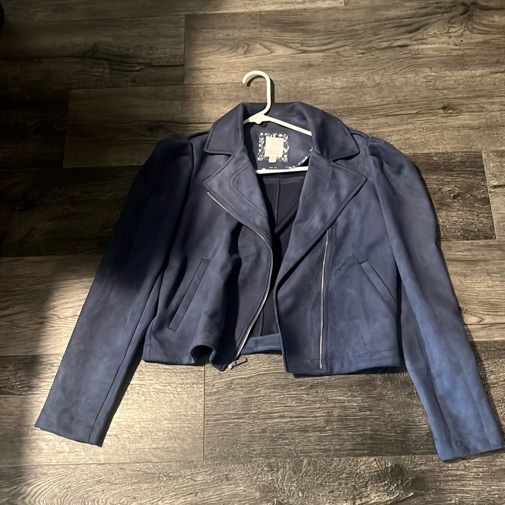 LC Lauren Conrad cute  blazer jacket color blue size small
